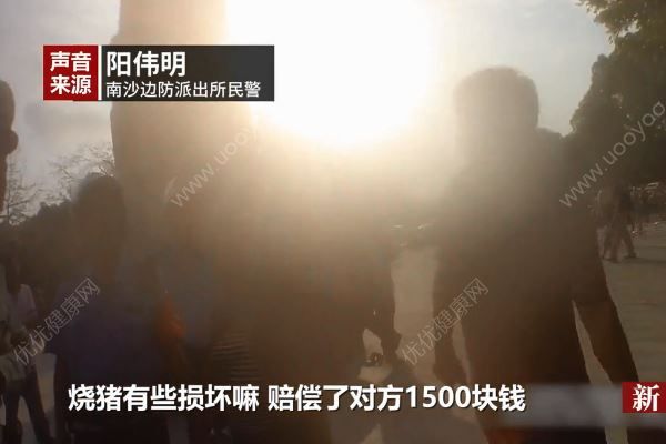 清明節(jié)祭祀燒豬被偷，大媽被抓賠償1500塊(4)